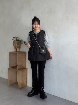 「アイテム（スウェット）」を使った、MIOさん（レディース・158cm・20代）の夏コーディネート