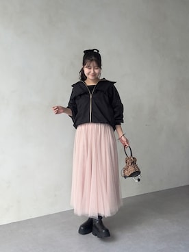 「アイテム（ブルゾン）」を使った、MIOさん（レディース・158cm）の秋コーディネート