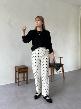 「prose verse（プロズヴェール）のアイテム（スウェット）」を使った、MIOさん（レディース・158cm）の秋コーディネート