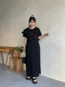 「prose verse（プロズヴェール）のアイテム（ワンピース/ドレス）」を使った、MIOさん（レディース・158cm）の夏コーディネート