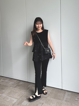 「アイテム（カチューシャ）」を使った、MIOさん（レディース・158cm・20代）の夏コーディネート