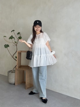 「アイテム（パンプス）」を使った、MIOさん（レディース・158cm・20代）の夏コーディネート