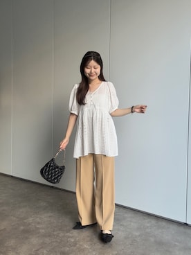 「prose verse（プロズヴェール）のアイテム」を使った、MIOさん（レディース・158cm）の夏コーディネート