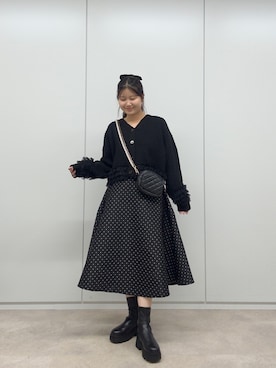 「アイテム（カーディガン/ボレロ）」を使った、MIOさん（レディース・158cm・20代）の秋コーディネート