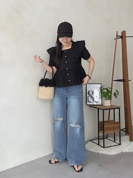 「prose verse（プロズヴェール）のアイテム」を使った、MIOさん（レディース・158cm）の夏コーディネート