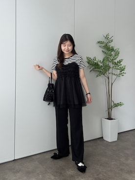 「prose verse（プロズヴェール）のアイテム」を使った、MIOさん（レディース・158cm）の夏コーディネート
