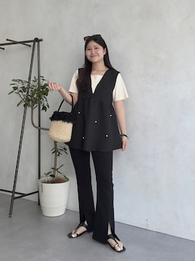 「prose verse（プロズヴェール）のアイテム」を使った、MIOさん（レディース・158cm）の春コーディネート