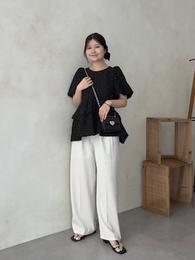「prose verse（プロズヴェール）のアイテム」を使った、MIOさん（レディース・158cm）の春コーディネート
