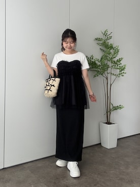 「prose verse（プロズヴェール）のアイテム」を使った、MIOさん（レディース・158cm）の夏コーディネート