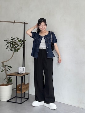 「prose verse（プロズヴェール）のアイテム」を使った、MIOさん（レディース・158cm）の夏コーディネート