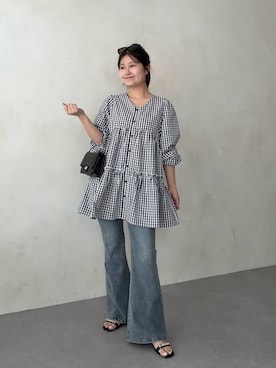 「prose verse（プロズヴェール）のアイテム」を使った、MIOさん（レディース・158cm）の春コーディネート