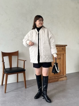 「prose verse（プロズヴェール）のアイテム（ブルゾン）」を使った、MIOさん（レディース・158cm）の秋コーディネート