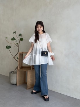 「prose verse（プロズヴェール）のアイテム」を使った、MIOさん（レディース・158cm）の夏コーディネート