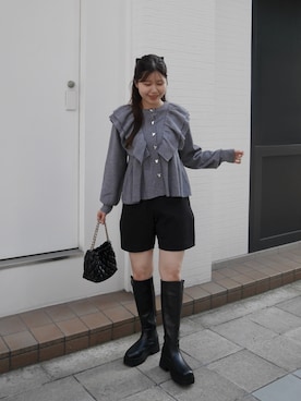「prose verse（プロズヴェール）のアイテム」を使った、MIOさん（レディース・158cm）の夏コーディネート
