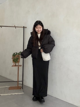 「アイテム（ダウンジャケット/コート）」を使った、MIOさん（レディース・158cm・20代）の秋コーディネート