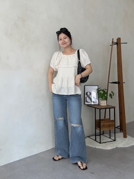 「prose verse（プロズヴェール）のアイテム」を使った、MIOさん（レディース・158cm）の夏コーディネート