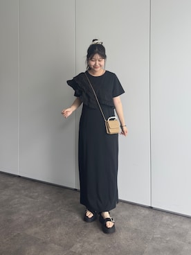 「prose verse（プロズヴェール）のアイテム（ワンピース/ドレス）」を使った、MIOさん（レディース・158cm）の夏コーディネート