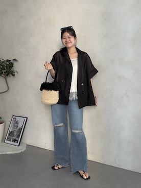 MIOさん（レディース・158cm）の夏コーディネート