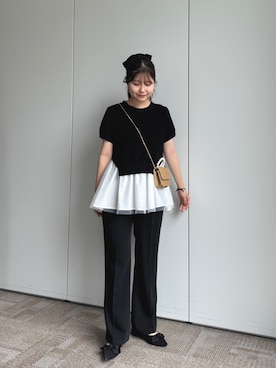 タンクレイヤードペプラムキャミSET Mila Owen（ミラオーウェン）の「タンクレイヤードペプラム