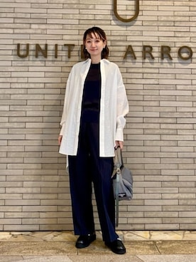 「ASTRAET（アストラット）のアイテム」を使った、平敷（hirashiki）さん（レディース・169cm）の春コーディネート