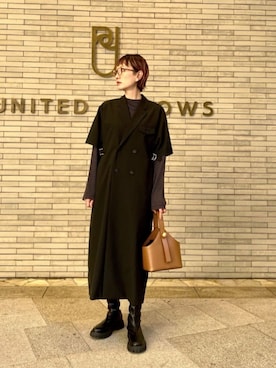 「LOEFF」｜「アイテム（レインシューズ）」を使った、平敷（hirashiki）さん（レディース・169cm）の夏コーディネート