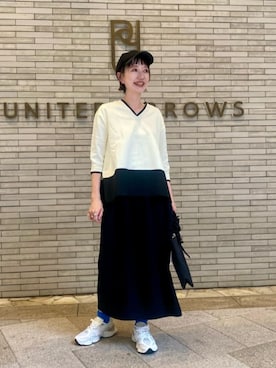 「UNITED ARROWS（ユナイテッドアローズ）のアイテム（キャップ）」を使った、平敷（hirashiki）さん（レディース・169cm）の秋コーディネート