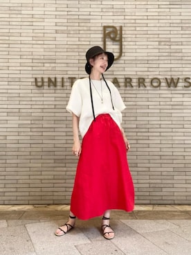 「HEWN（ヒューン）のアイテム」を使った、平敷（hirashiki）さん（レディース・169cm）の春コーディネート