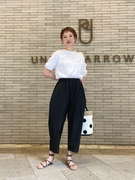 「HEWN（ヒューン）のアイテム」を使った、平敷（hirashiki）さん（レディース・169cm）の春コーディネート