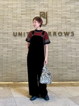 「UNITED ARROWS（ユナイテッドアローズ）のアイテム（オールインワン・サロペット）」を使った、平敷（hirashiki）さん（レディース・169cm）の夏コーディネート