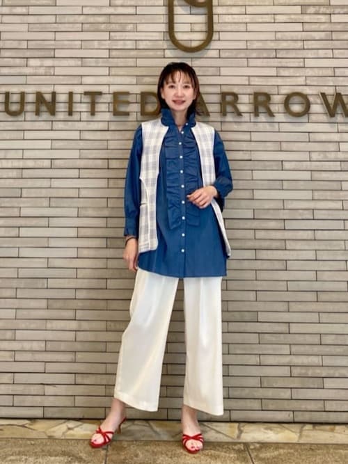dahl'ia（ダリア） tシャツ 「別注」「dahl'ia」シャンブレー フリル