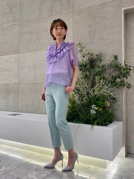 「UNITED ARROWS（ユナイテッドアローズ）のアイテム（タンクトップ）」を使った、平敷（hirashiki）さん（レディース・169cm）の春コーディネート