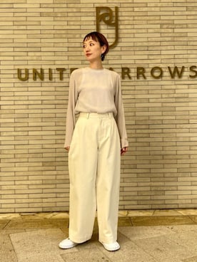 「ASTRAET（アストラット）のアイテム」を使った、平敷（hirashiki）さん（レディース・169cm）の夏コーディネート