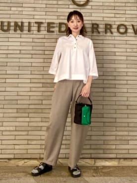 「LOEFF（ロエフ）のアイテム」を使った、平敷（hirashiki）さん（レディース・169cm）の春コーディネート