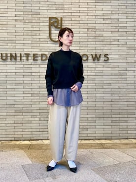 COMFY スウェットライク プルオーバーを使った人気ファッション 