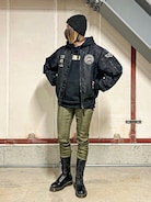 kith ma-1 ブラック 中古・古着通販】KITH (キス) ALPHA (アルファ) リバーシブルボンバー