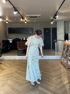 「アイテム（ドレス）」を使った、ミさん（レディース・152cm）の秋コーディネート