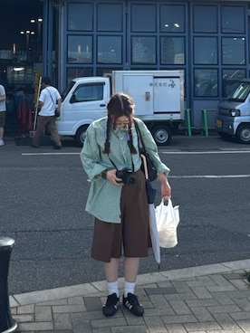 「骨格ウェーブ」｜ミさん（レディース・152cm）の夏コーディネート
