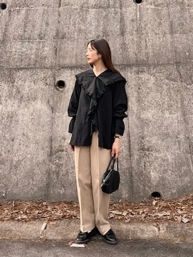 「BONLECILL（ボンルシール）のアイテム」を使った、たろ☺︎さん（レディース・165cm）の冬コーディネート