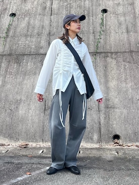 「アイテム（レインシューズ）」を使った、たろ☺︎さん（レディース・165cm）の夏コーディネート