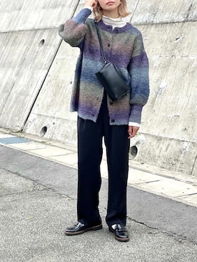 「YAHKI（ヤーキ）のアイテム（ショルダーバッグ）」を使った、たろ☺︎さん（レディース・165cm）の秋コーディネート