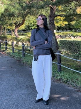 「アイテム（ハイライト/シェーディング）」を使った、たろ☺︎さん（レディース・165cm）の秋コーディネート