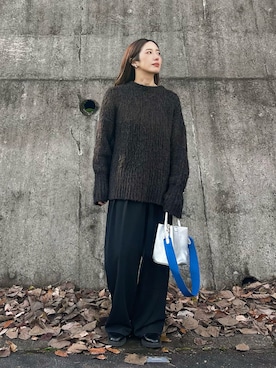 「アイテム（ハンドバッグ）」を使った、たろ☺︎さん（レディース・165cm）の冬コーディネート