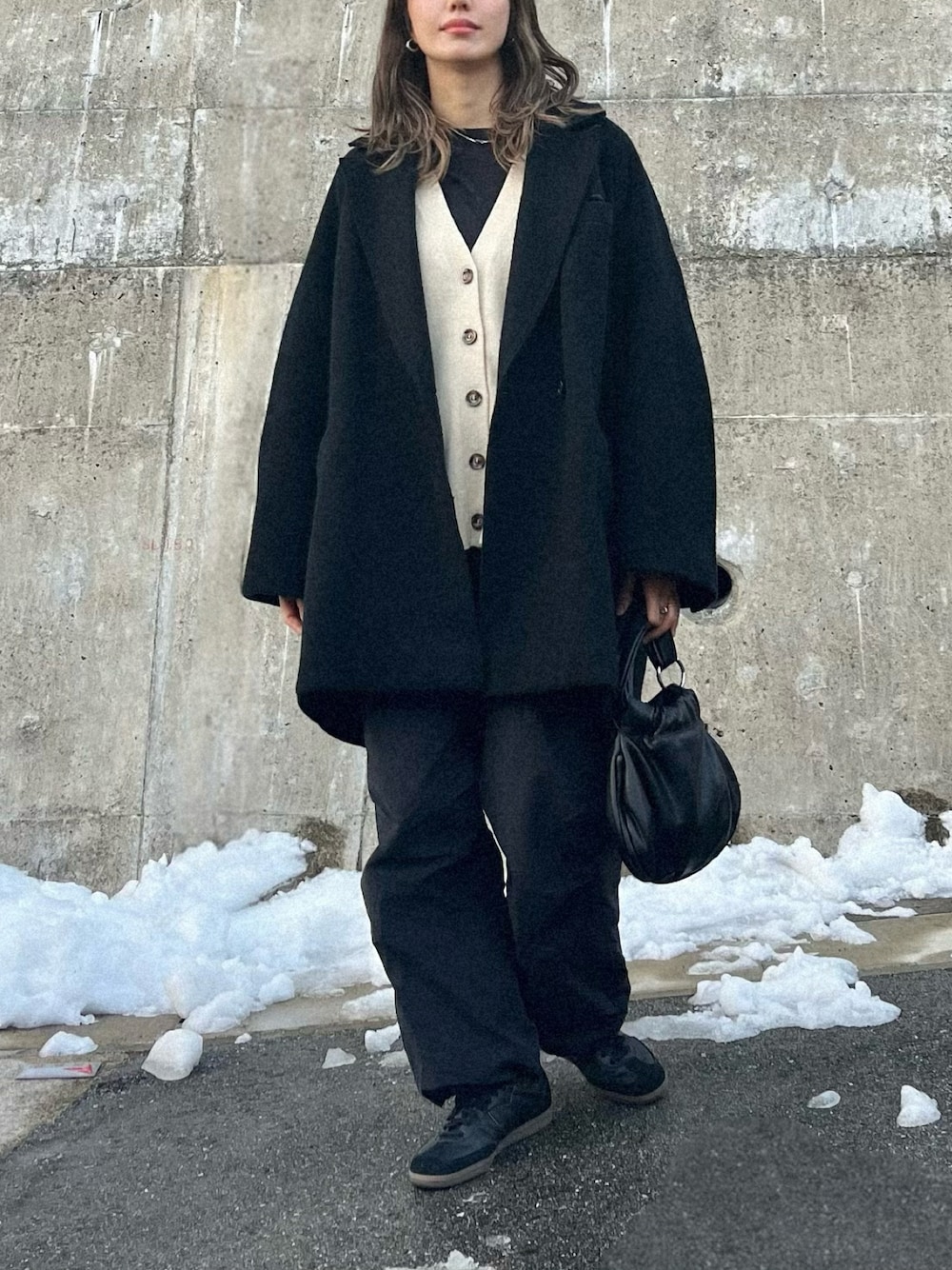 Super140 Loose Jacket Coat/スーパー140ルーズジャケットコート