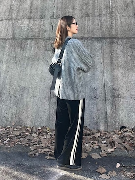 「アイテム（パンツ）」を使った、たろ☺︎さん（レディース・165cm）の冬コーディネート