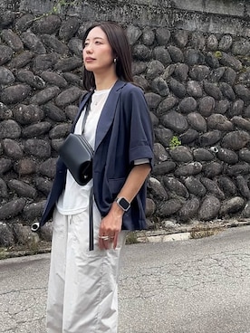 「アイテム（その他アウター）」を使った、たろ☺︎さん（レディース・165cm）の夏コーディネート