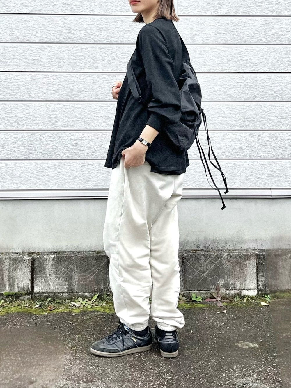 TODAYFULのスウェットパンツを使った人気ファッション