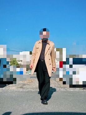 「UNITED TOKYO（ユナイテッドトウキョウ）のアイテム（トレンチコート）」を使った、HIRO#NKさん（メンズ・177cm）の秋コーディネート