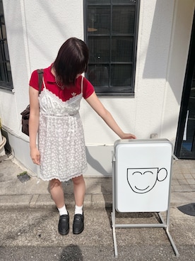 「FILA（フィラ）のアイテム（スニーカー）」を使った、貢茶さん（レディース・166cm）の秋コーディネート