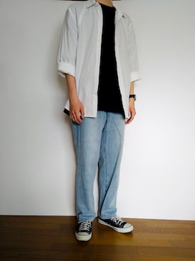 「NEW GENTLEMAN（ニュージェントルマン）のアイテム」を使った、RYOさん（メンズ・177cm）の夏コーディネート