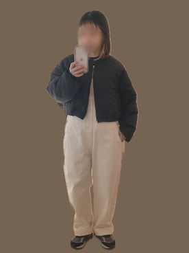 「アイテム（オールインワン・サロペット）」を使った、aaさん（レディース・148cm）の冬コーディネート